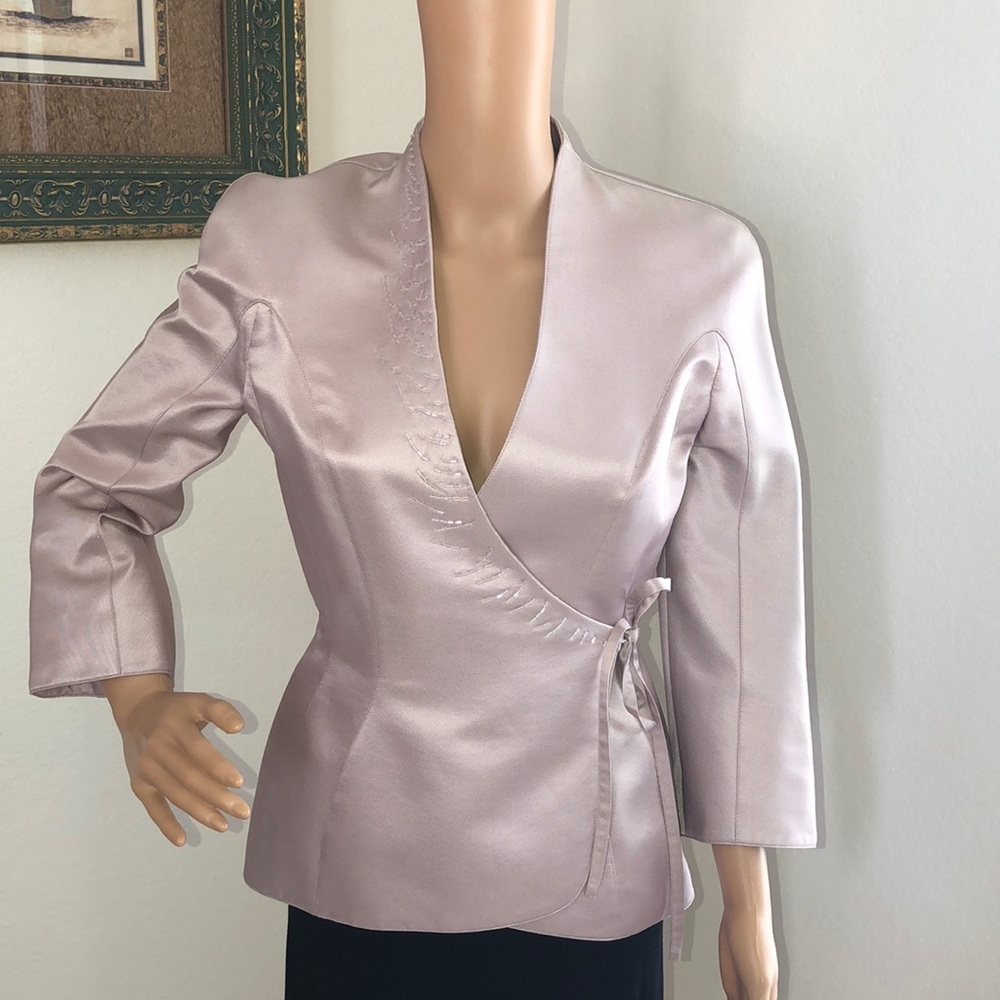 Thierry Mugler Couture Silk Wrap Jacket